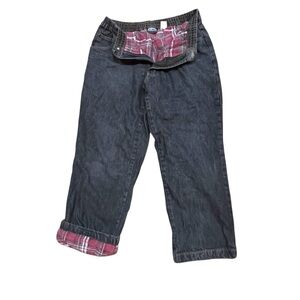 Haband Gray Denim Flannel Lined Jeans Insulated Pants Men’s Outdoor Winter Warm